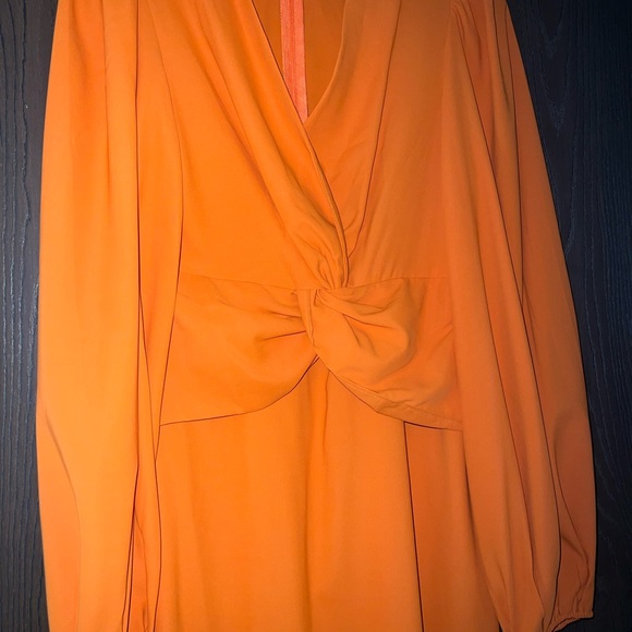 Long orange maxi dress - Picture 5 of 6